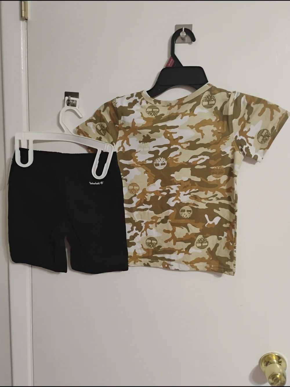 Timberland Boys' Tan & White Camo Short Sleeve Tee
